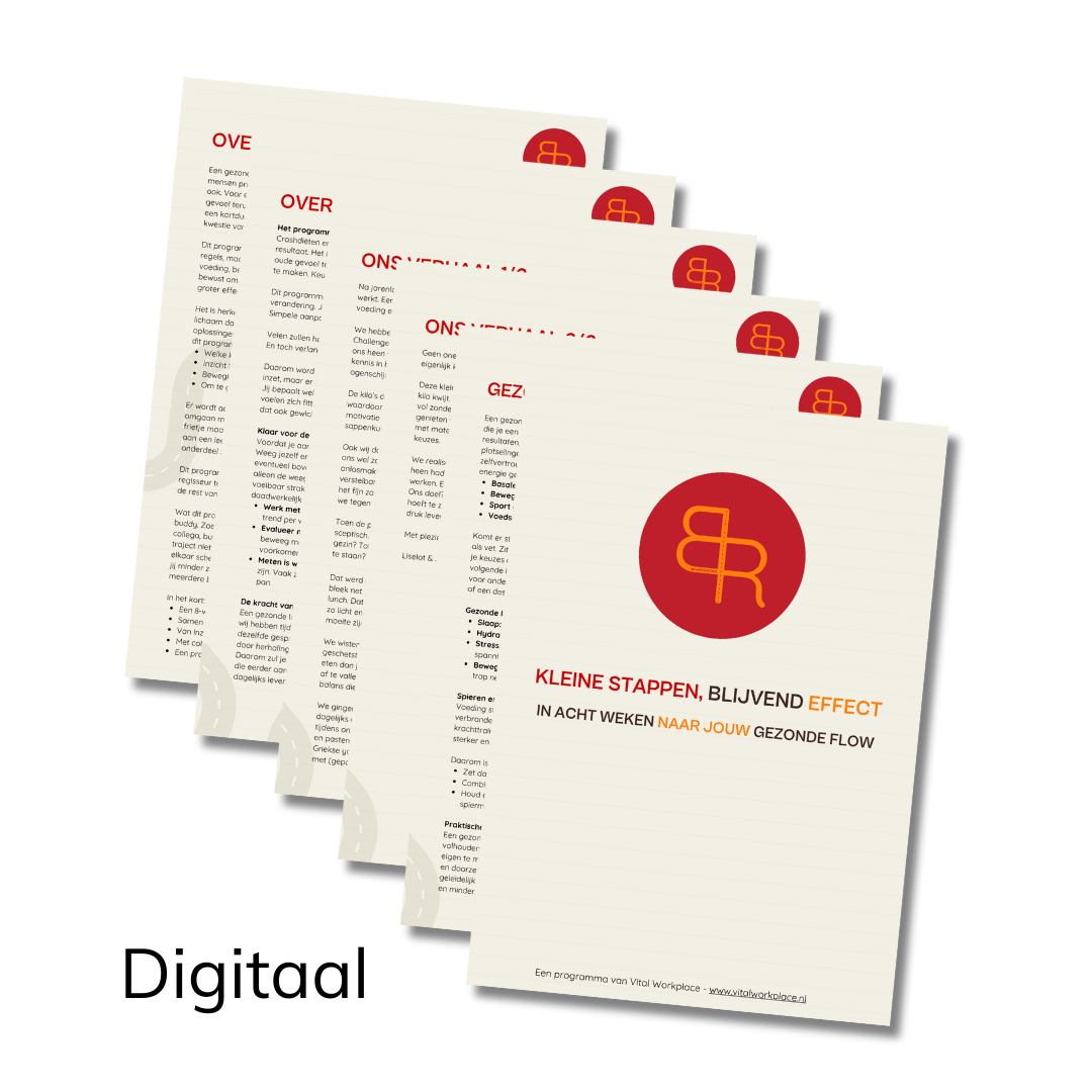 Kleine stappen, blijvend effect handout